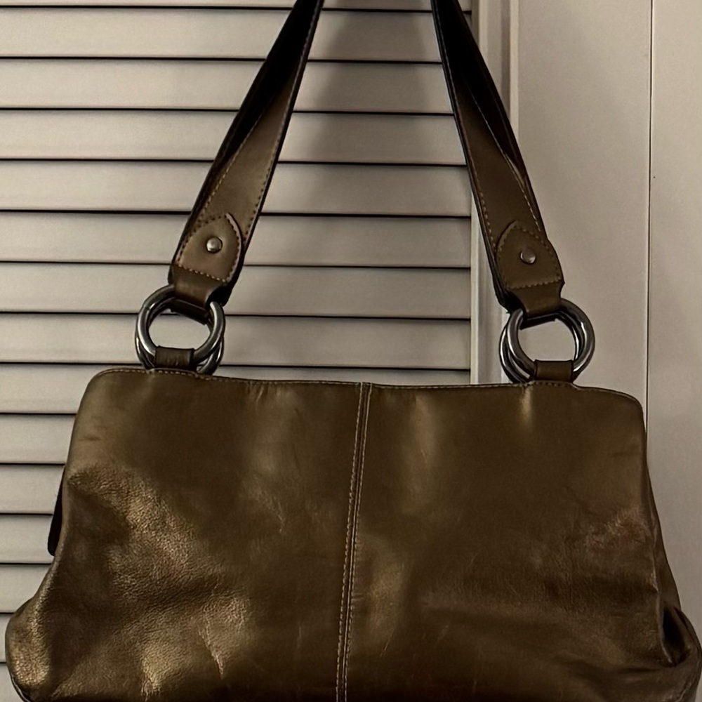 Worthington Copper Color Shoulder Bag with Metallic Sheen